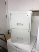 A 2 drawer filing cabinet