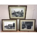 3 framed & glazed rare & early pictures/photographs of Lincoln/Lincolnshire (50cm x 40cm)