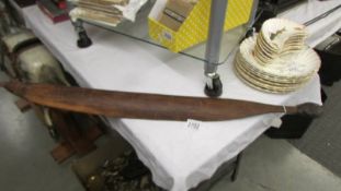 A wooden Australasia (possibly Aborigine) weapon?