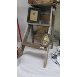 A wooden step ladder (Collect only)