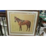 A framed and glazed study of Red Rum signed Neil Cowthorne.