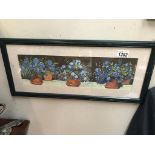 A framed & glazed 20th century Margaret Cook, British Gouache on paper,