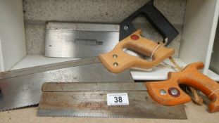 A quantity of hand saws (collect only)