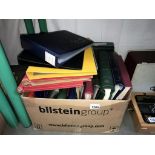 18 empty stap albums & postcard albums