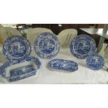 Six pieces of Spode Italian table ware.