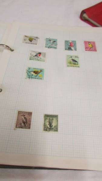 Four folders of assorted world stamps. - Image 12 of 19