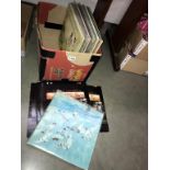 A good box of LP records including 16 x Elton John albums, The Jam, ELO,