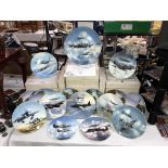 10 boxed & large unboxed aircraft collectors plates from the 'Reach for the sky series' plus 8