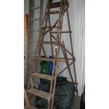 A good old wooden step ladder.