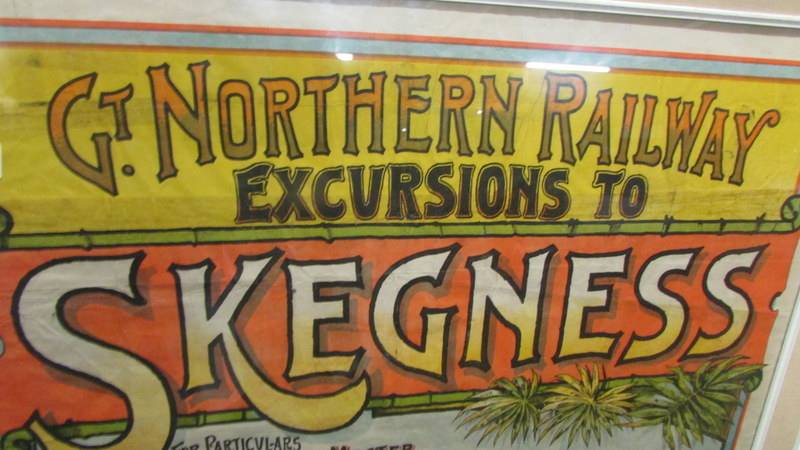 A framed and glazed original Northern Railways Poster for Skegness. - Image 2 of 4