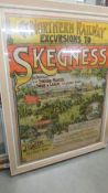 A framed and glazed original Northern Railways Poster for Skegness.