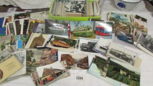 In excess of 200 postcards including transport, wildlife, topographical etc.