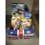 A quantity of new Disney Planes 2 figures & other new items, a quantity of mixed books including D.