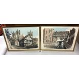 2 framed water proof pictures of Lincoln Cathedral & The Glory hole