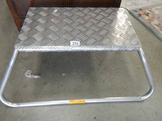 A Milenco aluminium caravan step.