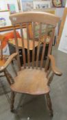 A Windsor chair.