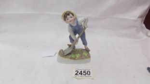 A Royal Worcester figurine - Saturday Boy.