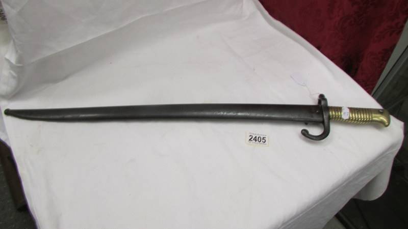 A French bayonet.