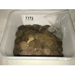 A quantity of mainly half pennies & farthings