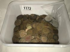 A quantity of mainly half pennies & farthings