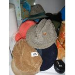 A quantity of hats.