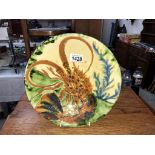 A signed Studio pottery plate