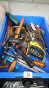 A box of tools etc.