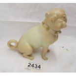 A Royal Worcester pug dog. ****Condition report**** No visible cracks or chips.