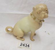 A Royal Worcester pug dog. ****Condition report**** No visible cracks or chips.