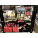 Corgi Classics cafe connection & other boxed Corgi & Solido 1/43 metal kits & quantity of unboxed