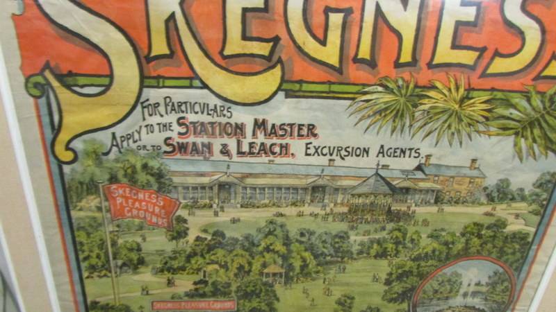 A framed and glazed original Northern Railways Poster for Skegness. - Image 3 of 4