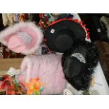 A quantity of novelty/seaside hats.