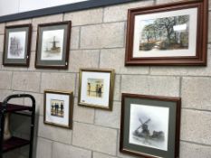 A framed & glazed watercolour of woodland scene by Moira Smith,