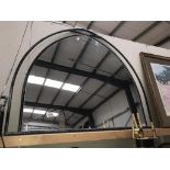 A Next arch mirror with metal surround (119cm x 90cm) (Collect only)