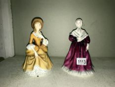 A Coalport figure 'Norma' & Royal Doulton figure 'Sandra HN2275'