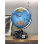 An illuminating globe