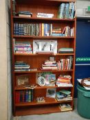 A large mahogany book case.