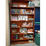 A large mahogany book case.