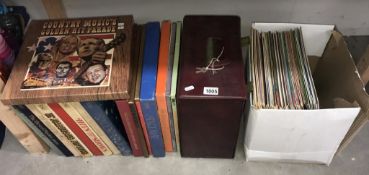 A quantity of LP records including box sets, Country, Classical & Popular etc.