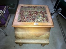 A Victorian mahogany step commode