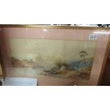 An Earp, Edwin (1851-1945) framed and glazed river/lake scene watercolour on board.