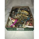 A box of costume jewellery