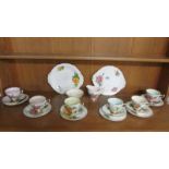 A 22 piece Paragon "World Famous Roses" tea set, all in good condition.