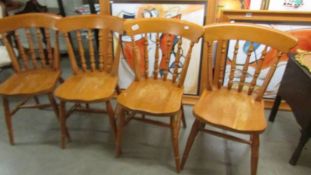 A set of 4 kitchen chairs.