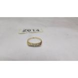 An early 20th century old cut diamond five stone ring in a graduated design with 18ct gold shank,