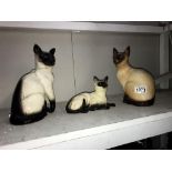 A Royal Doulton Siamese cat,