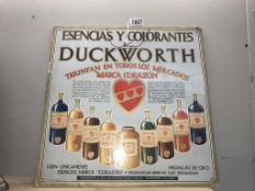 A French Duckworth & Co., advertising sign.