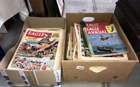 A large quantity of 1950's/60's Eagle comics & 2 Eagle annuals