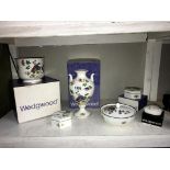 A boxed Wedgwood Victorian vase , candy box,