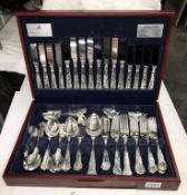 A Viner's silver plated 100 piece 8 person canteen of cutlery,